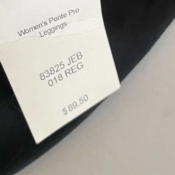 Duluth Trading Ponte Pro Black Leggings Size 18 Regular NEW - Picture 3 of 7